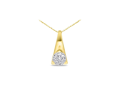 Gold Plated | Solitaire Stud Pendants